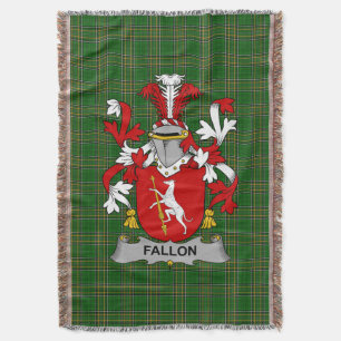 Irish Fallon oder O_Fallon Coat of Arms Family Cre Decke