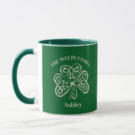 Irish Family Name Vintages keltisches Kleeblatt Cu Tasse