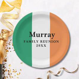 Irish Family Wiedersehen Paper Plate für benutzerd Pappteller