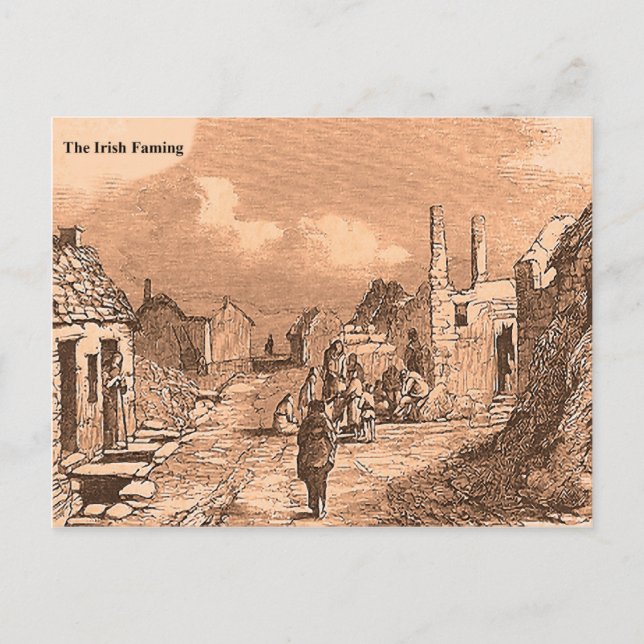 Irish Famine Picture Collection Postkarte (Vorderseite)