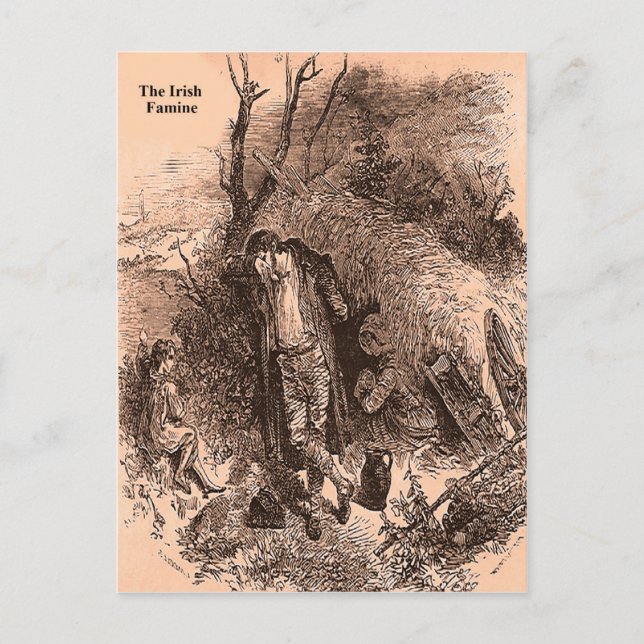 Irish Famine Picture Collection Postkarte (Vorderseite)