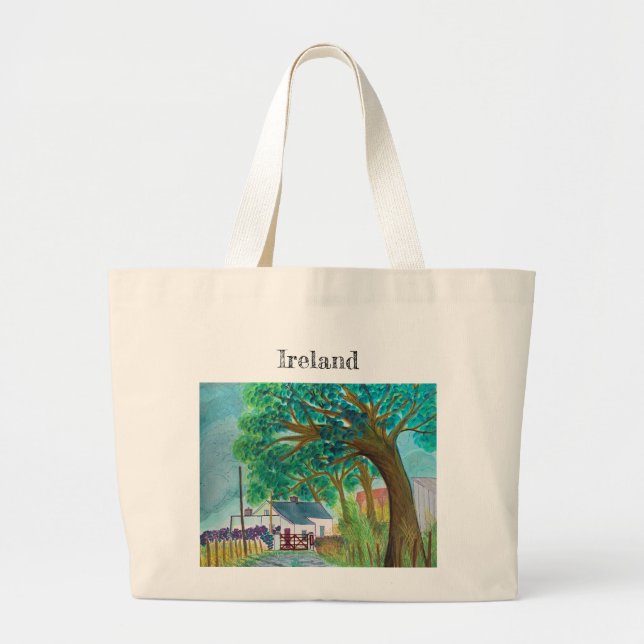 Irish Farmhouse Large Tote Bag Jumbo Stoffbeutel (Vorne)