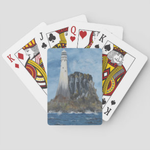 Irish Fastnet-Leuchtturm, County Cork, Irland Tr Spielkarten