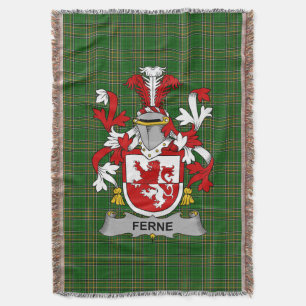 Irish Ferne Coat of Arms Familienwappen Irland Decke