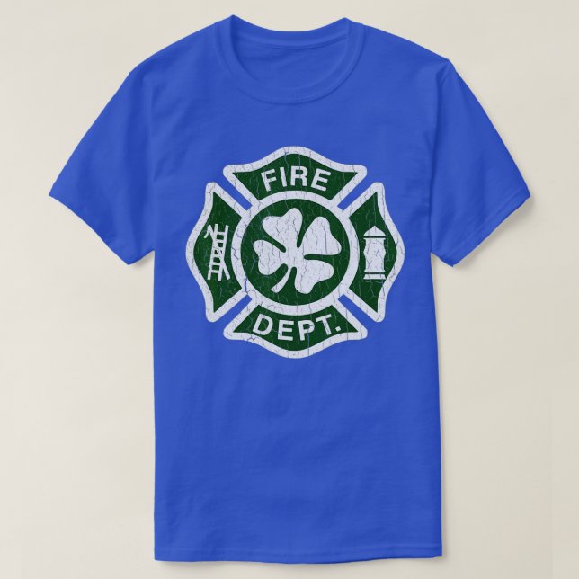 Irish Fire Department St. Patricks Day Firefight T-Shirt (Design vorne)