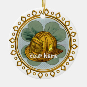 Irish Firefighter-Schmuck Keramik Ornament