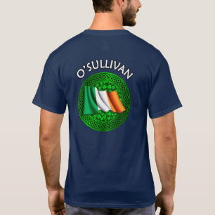 Irish Flag Clover Celtic Knot - O'Sullivan T-Shirt
