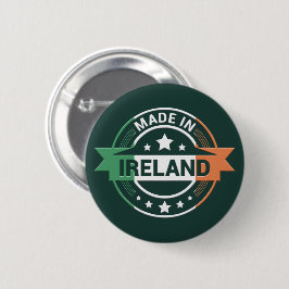 Irish Flag Colors Made in Ireland St Patrick Button