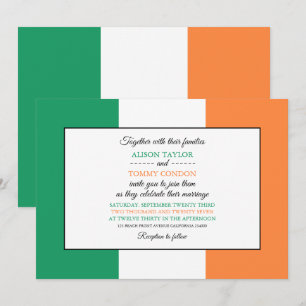 Irish Flag, Flag of Republic of Ireland Wedding Einladung