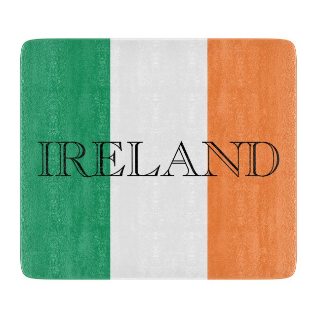 Irish Flag Ireland cbcc Schneidebrett (Vorderseite)