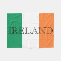 Irish Flag Ireland Fleece Blanket arc1