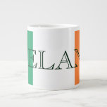 Irish Flag Ireland Jumbo-Tasse<br><div class="desc">Irish Flag Irland Jumbo Tasse Design © Trinkets and Things 2017 - AHP Design. Alle Rechte vorbehalten.</div>