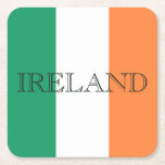 Irish Flag Ireland Küste Rechteckiger Pappuntersetzer<br><div class="desc">Irish Flag Irland Untersetzer Design © Trinkets and Things 2017 - AHP Design. Alle Rechte vorbehalten.</div>