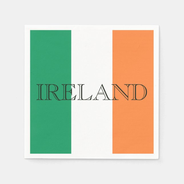 Irish Flag Ireland Serviette (Vorderseite)