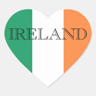 Irish Flag Ireland STKCENT Herz-Aufkleber