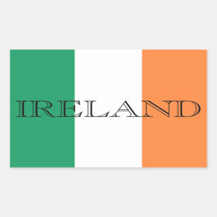 Irish Flag Ireland STKCENT Rechteckiger Aufkleber
