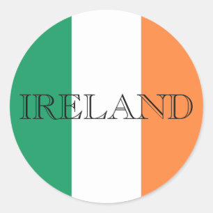 Irish Flag Ireland STKCENT Runder Aufkleber