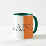 Irish Flag Ireland Tasse<br><div class="desc">Irish Flag Irland Combo-Ringer Tasse Design © Trinkets and Things 2017 - AHP Design. Alle Rechte vorbehalten.</div>