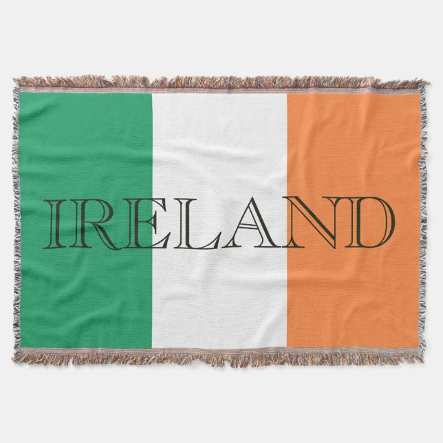 Irish Flag Ireland tbcnt Decke (Vorderseite)