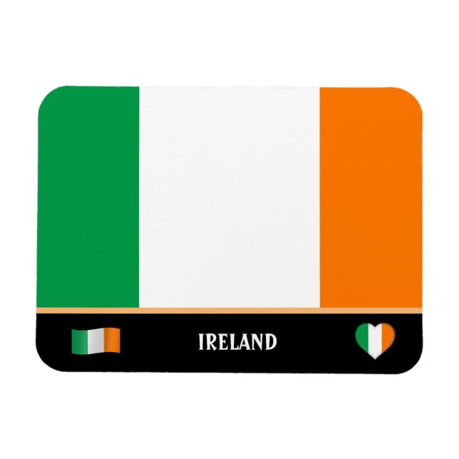 Irish Flag & Irish country travel / Irland Magnet (Horizontal)