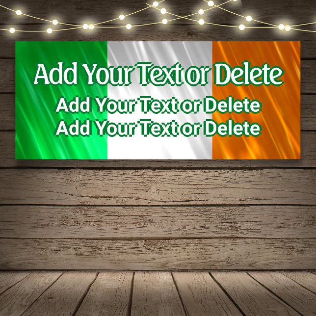 Irish Flag Irish Party Irish Birthday St Patrick's Banner (Von Creator hochgeladen)