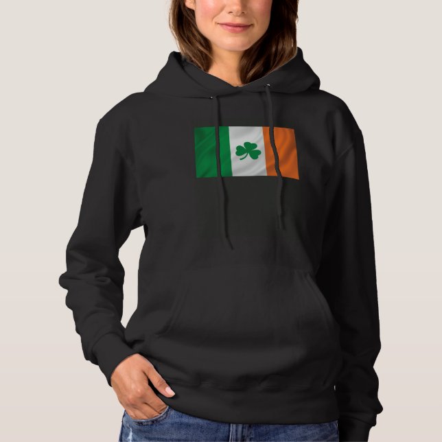 Irish Flag Irish Pride Shamrock Hoodie (Vorderseite)