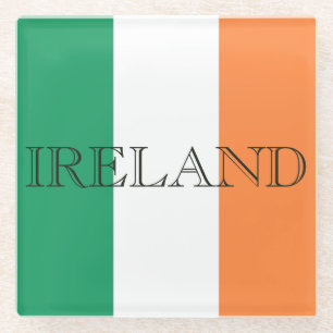 Irish Flag Irland Küste Glasuntersetzer