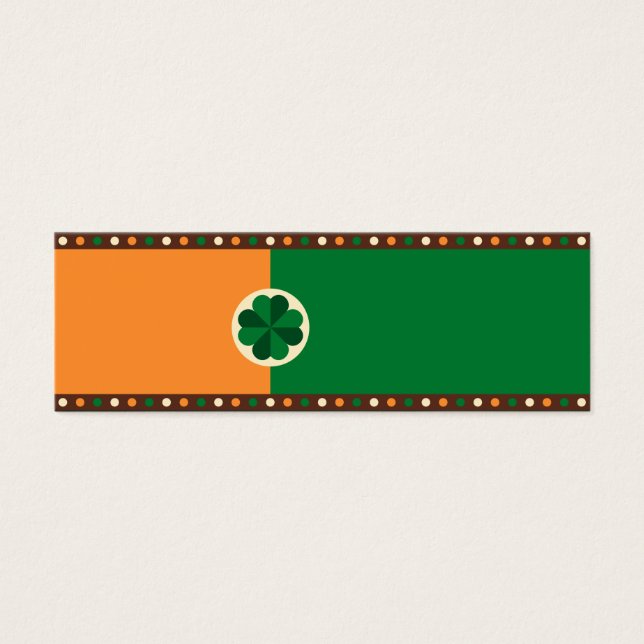 Irish Flag Kleeblatt am St. Patrick's Day (Vorderseite)