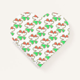 Irish Flag Kleeblatt Clover Cookie St Patrick's Da Notizbuch