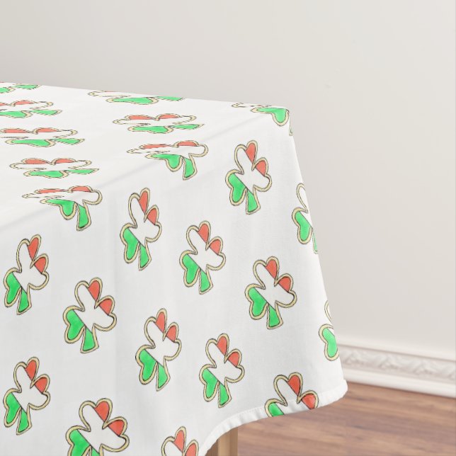Irish Flag Kleeblatt Clover Cookie St Patrick's Da Tischdecke (Beispiel)