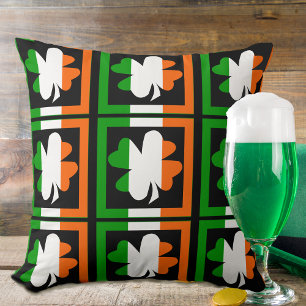 Irish Flag Kleeblatt Kissen