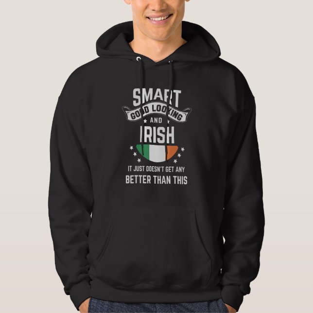 Irish Flag Native Pride  Ireland Irish Roots Hoodie (Vorderseite)
