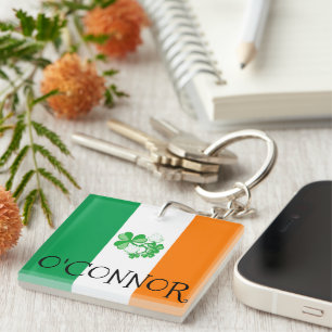 Irish Flag O,CONNOR Key Ring Schlüsselanhänger