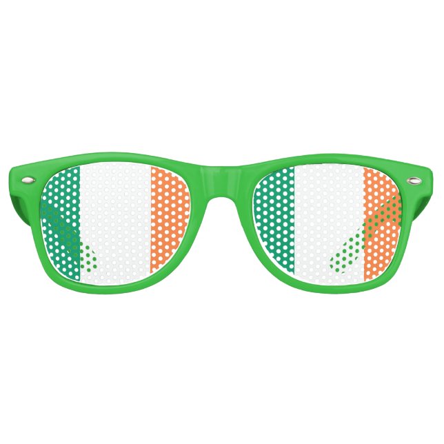 Irish Flag Party Shades Sonnenbrille (Vorderseite)