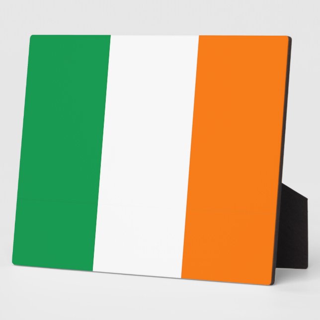 Irish Flag Plaque Fotoplatte (Seite)