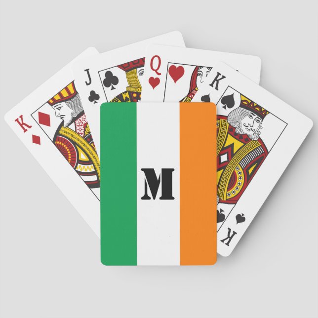 Irish flag Playing Cards Spielkarten (Rückseite)