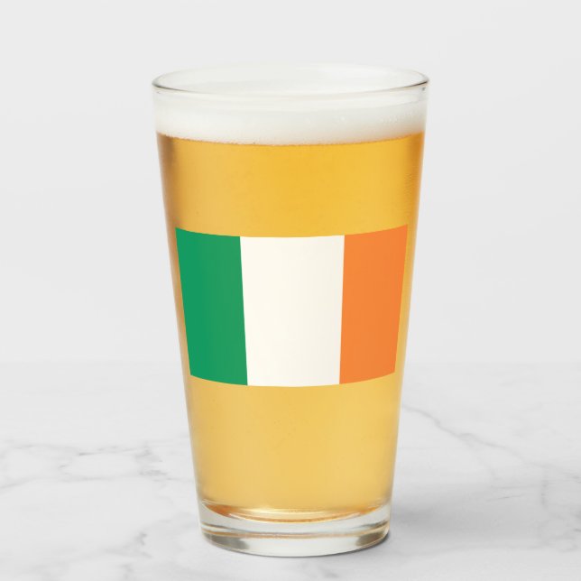Irish Flag (Republik Irland) (ROI) (Eire) Glas (Vorne (Gefüllt))