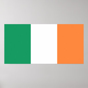 Irish Flag (Republik Irland) (ROI) (Eire) Poster