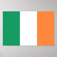 Irish Flag - Republik Irland - ROI Eire Poster
