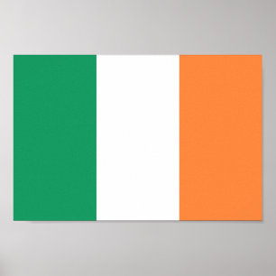Irish Flag - Republik Irland - ROI Eire Poster