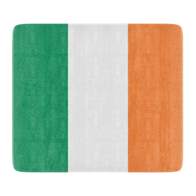 Irish Flag (Republik Irland) (ROI) (Eire) Schneidebrett (Vorderseite)