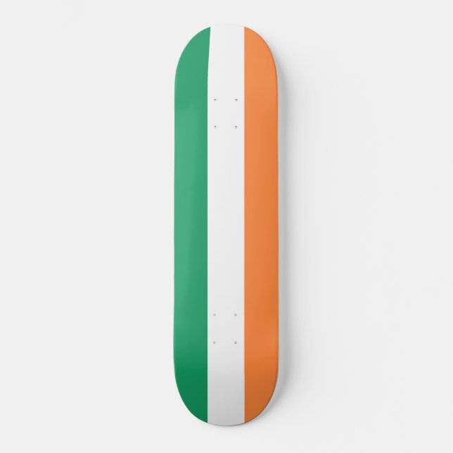 Irish Flag (Republik Irland) (ROI) (Eire) Skateboard (Vorderseite)
