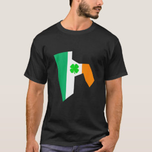 Irish Flag Rhode Island Staat St Patrick's Day T-Shirt