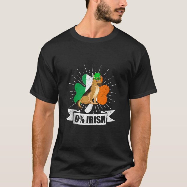 Irish Flag Saint Patrick's Day Kleeblatt German Sh T-Shirt (Vorderseite)