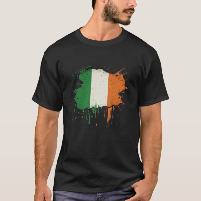 Irish Flag St Patrick s Day T-Shirt (Vorderseite)