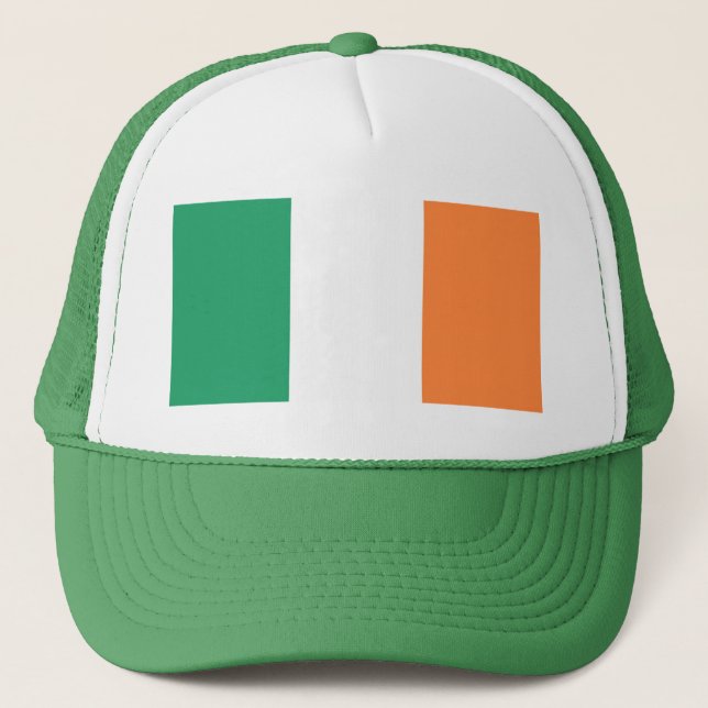 Irish Flag thcczent Truckerkappe (Vorderseite)