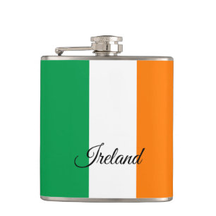 Irish Flag & travel Ireland / sports fans Flachmann