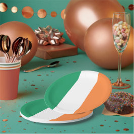 Irish Flag Tricolor Saint Patrick's Day Party Pappteller