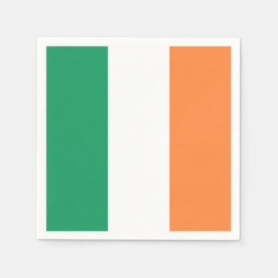 Irish Flag: Tricolor Saint Patrick's Day Party Serviette