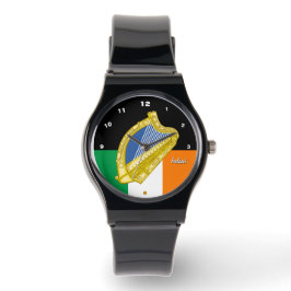 Irish Flag watch, Harp Emblem, Irland /sports Armbanduhr
